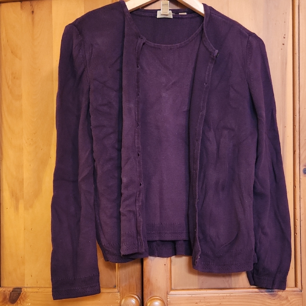Caslon Deep Purple Knit Set